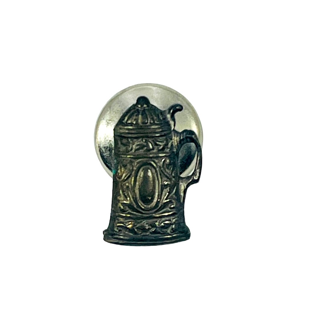 Vintage Beer Stein Pin Lapel Small Pewter?